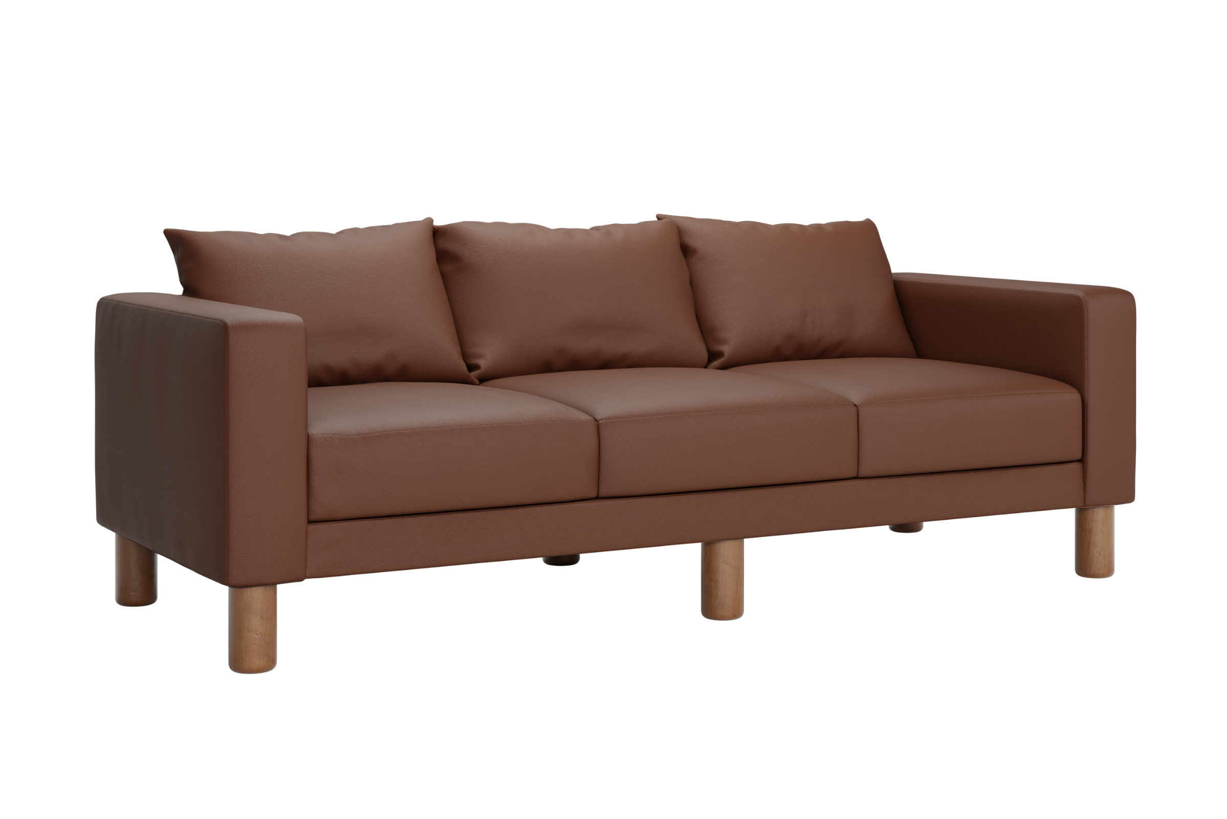 The Essential Sofa in Cactus Leather