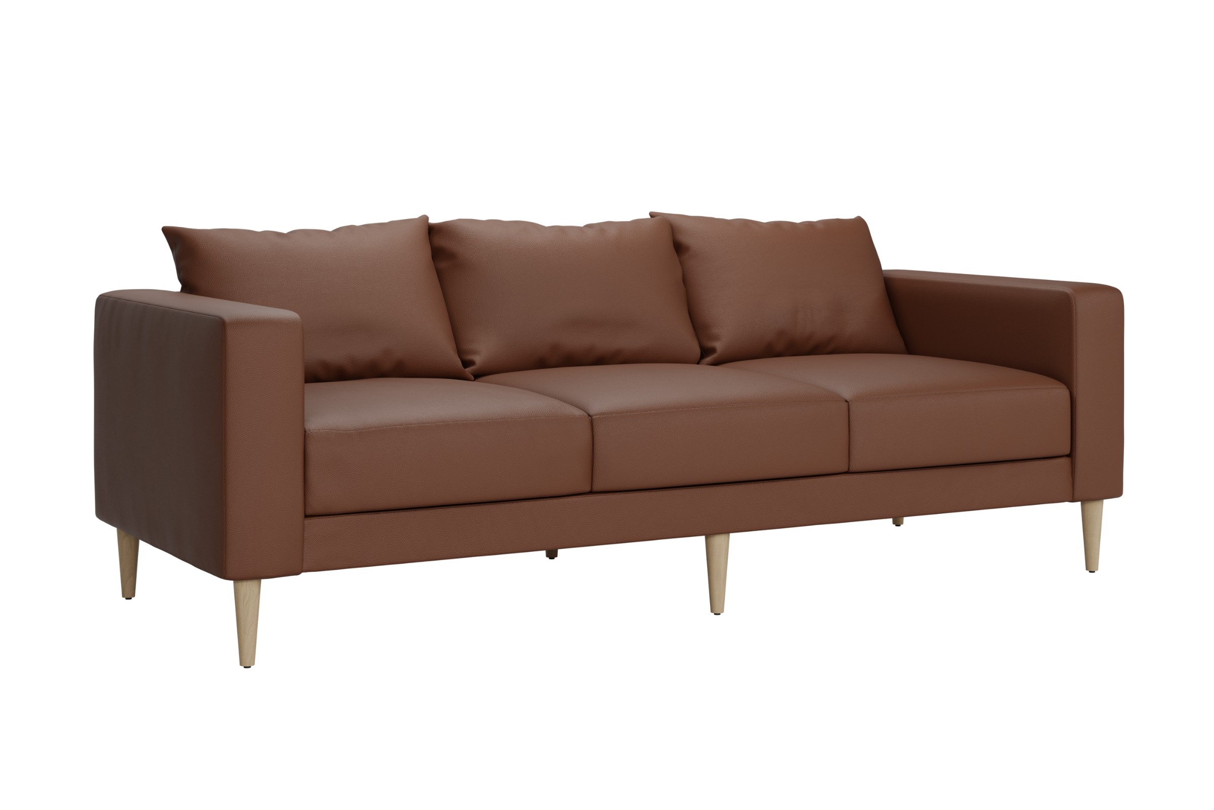 The Essential Sofa in Cactus Leather