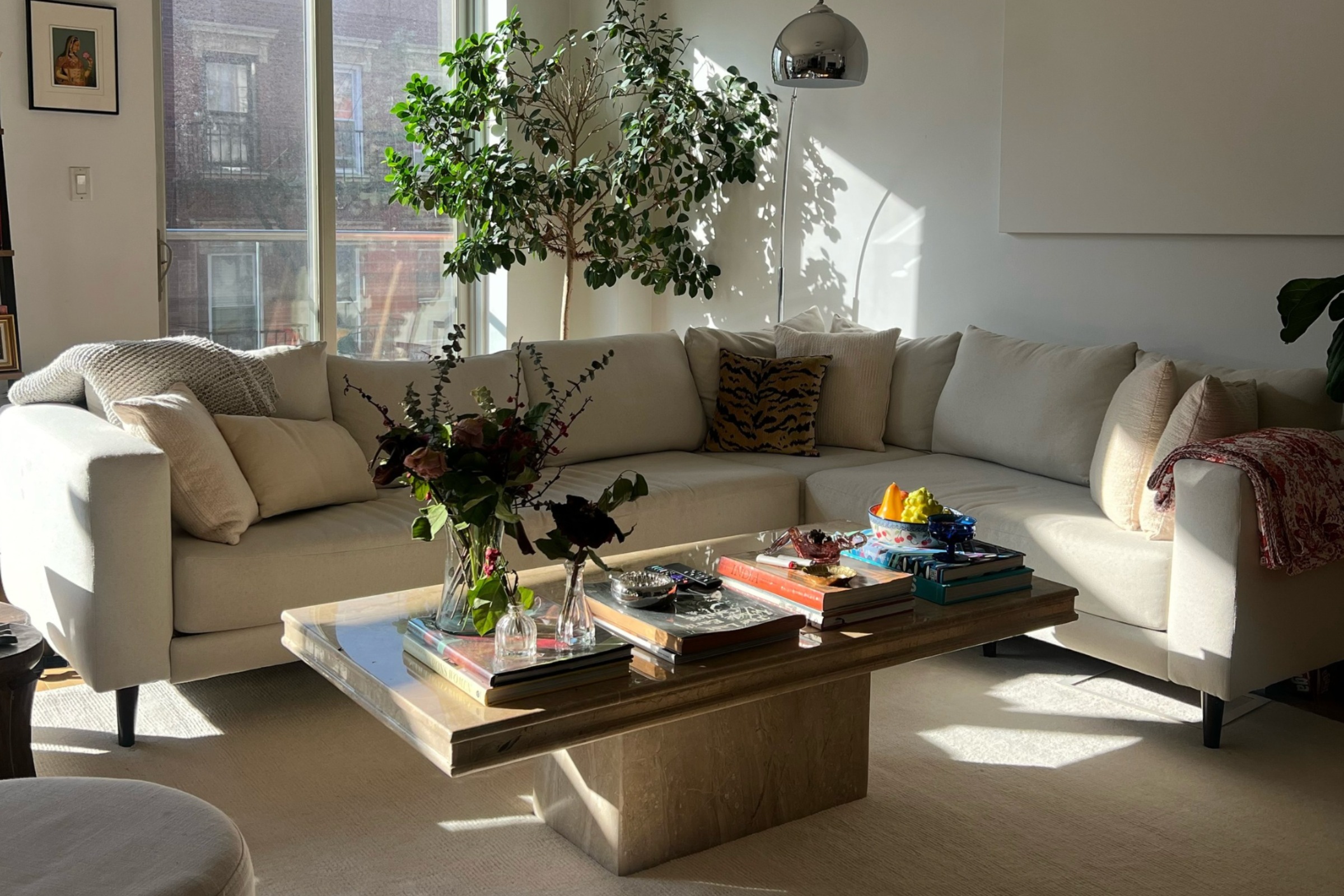 The Essential Corner Sectional (7 Seat) in Recycled Velvet