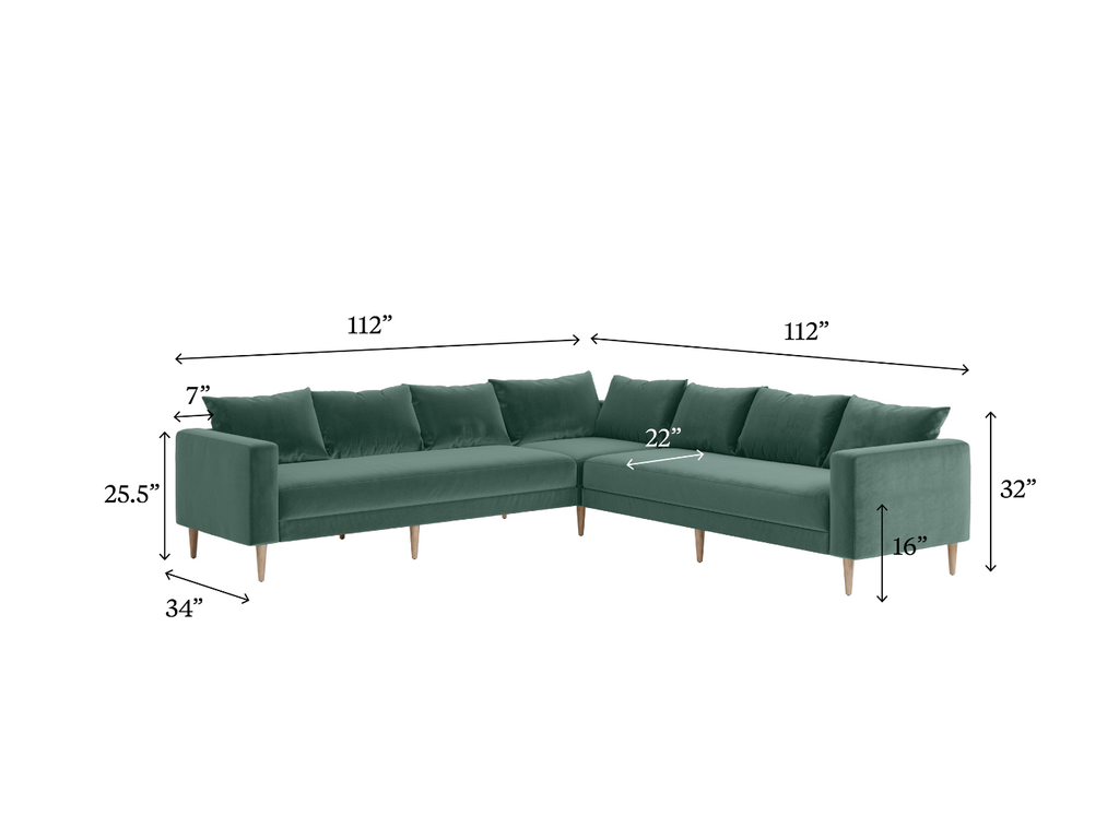The Essential Corner Sectional (7 Seat) in Upcycled Poly