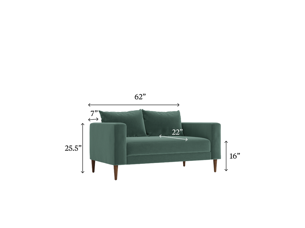 The Essential Loveseat in Upcycled Poly