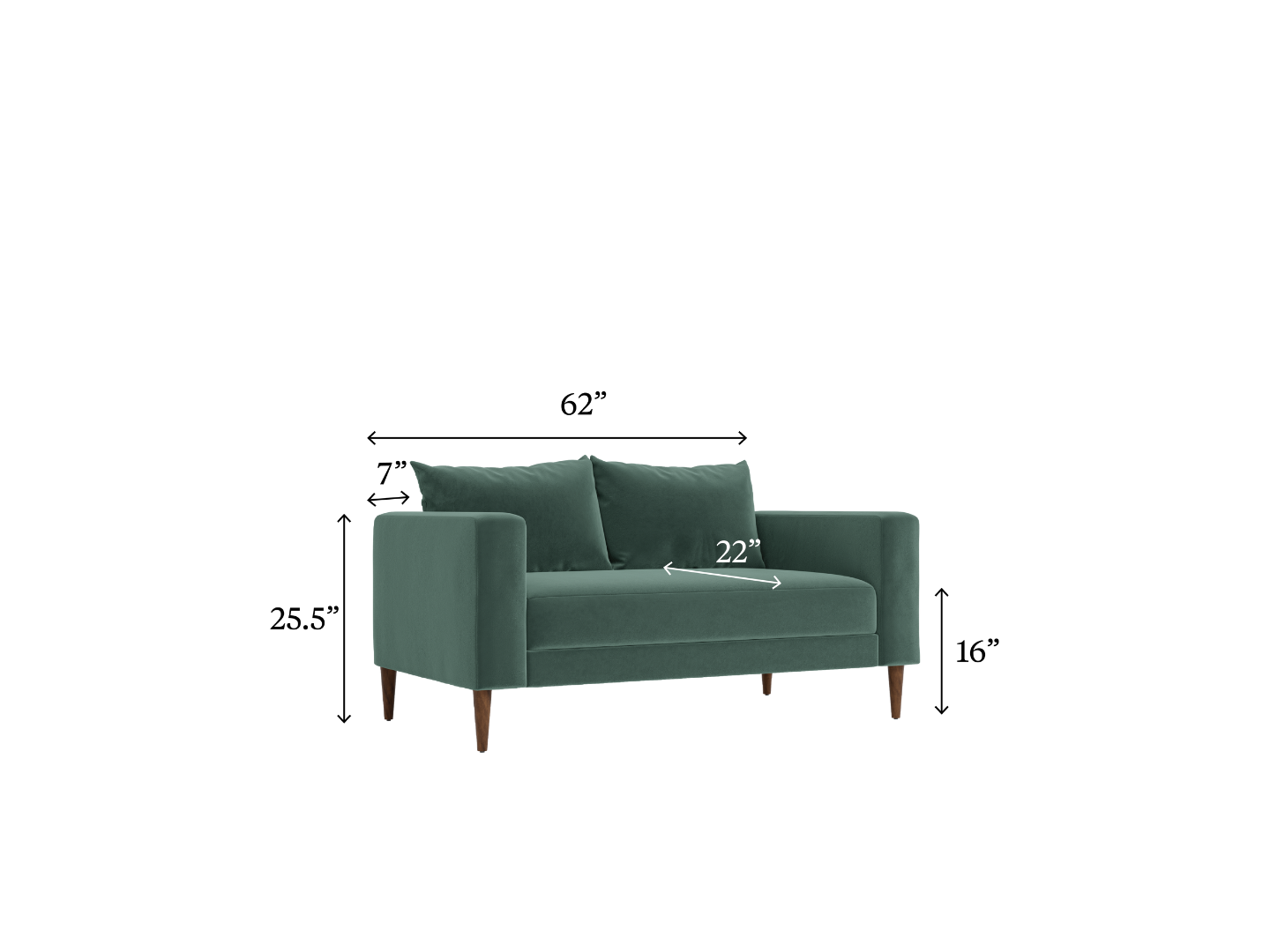 The Essential Loveseat in Upcycled Poly