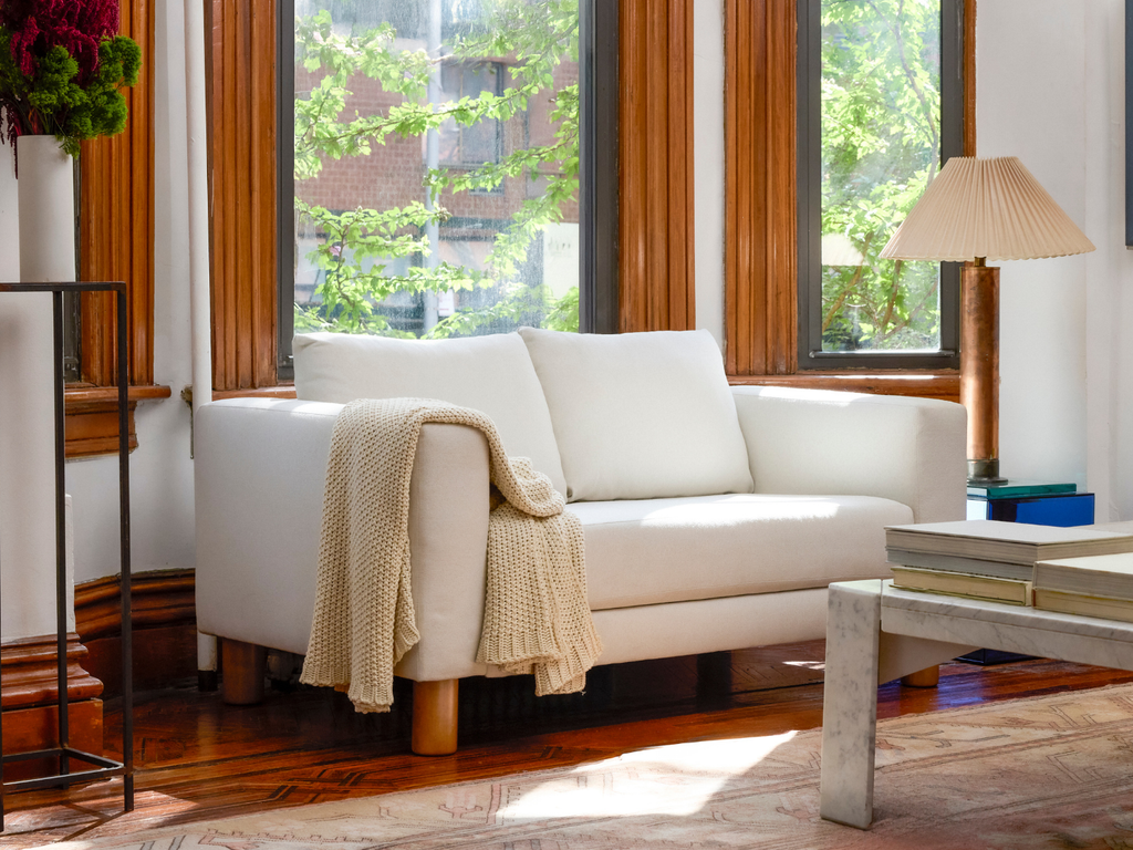 The Essential Loveseat in Recycled Velvet