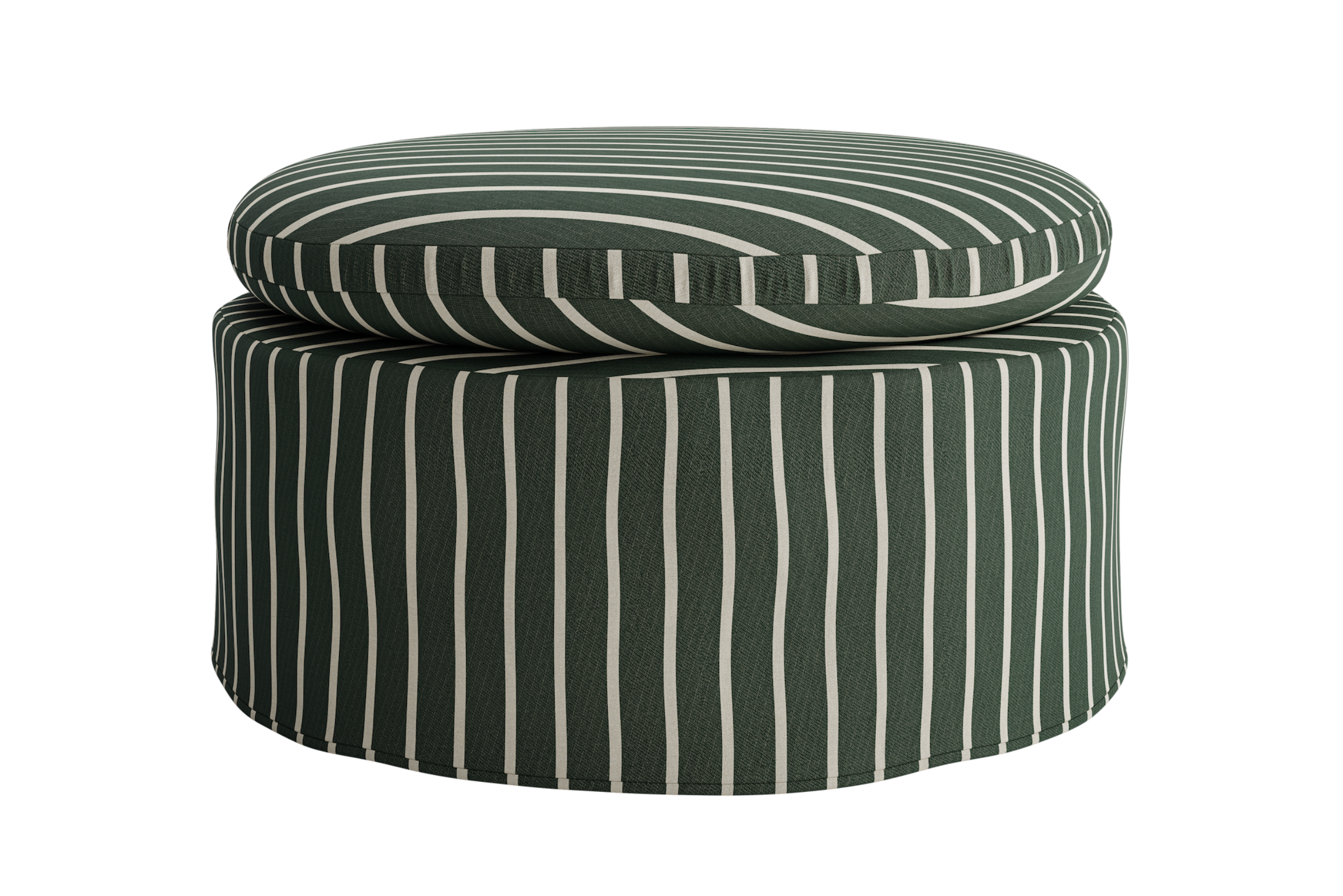 The Evergreen Ottoman in Hemp Blend