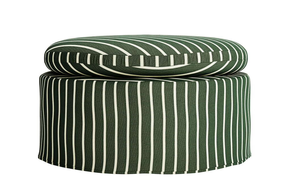 The Evergreen Ottoman in Hemp Blend