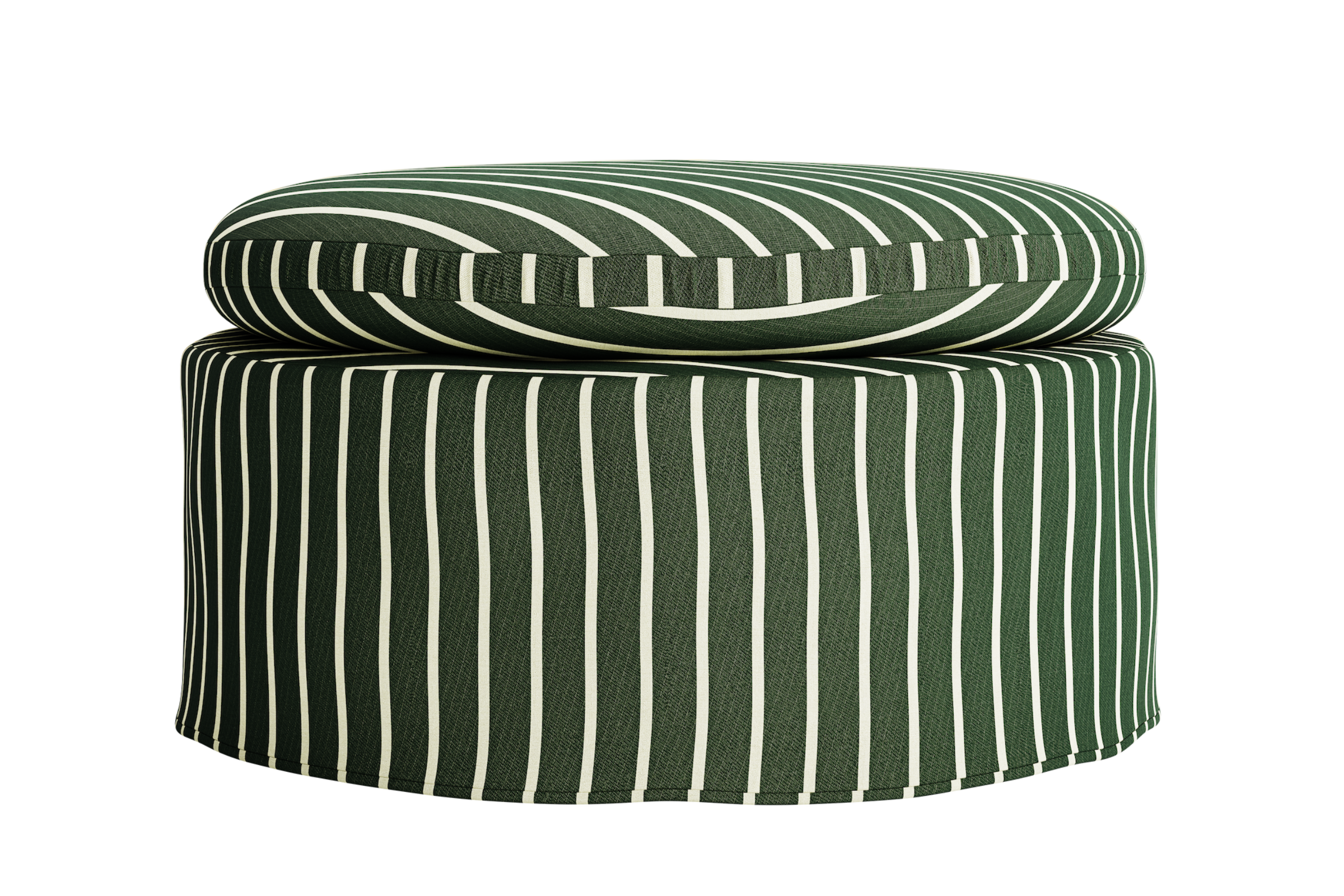 The Evergreen Ottoman in Hemp Blend