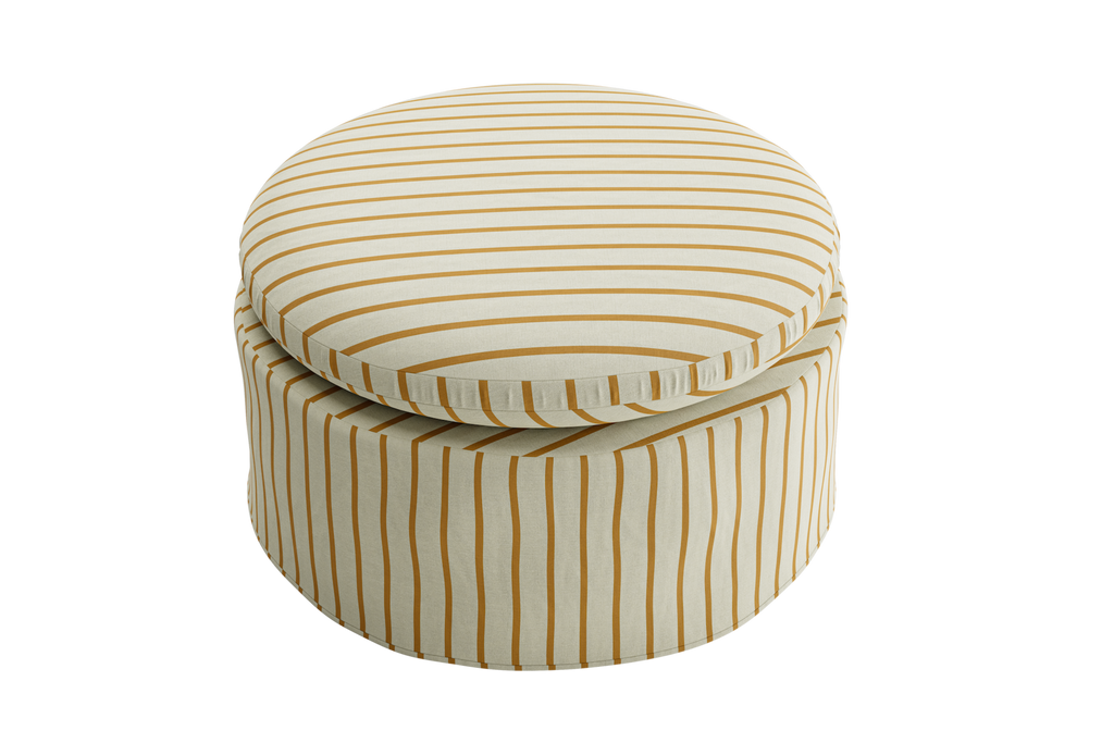 The Evergreen Ottoman in Hemp Blend