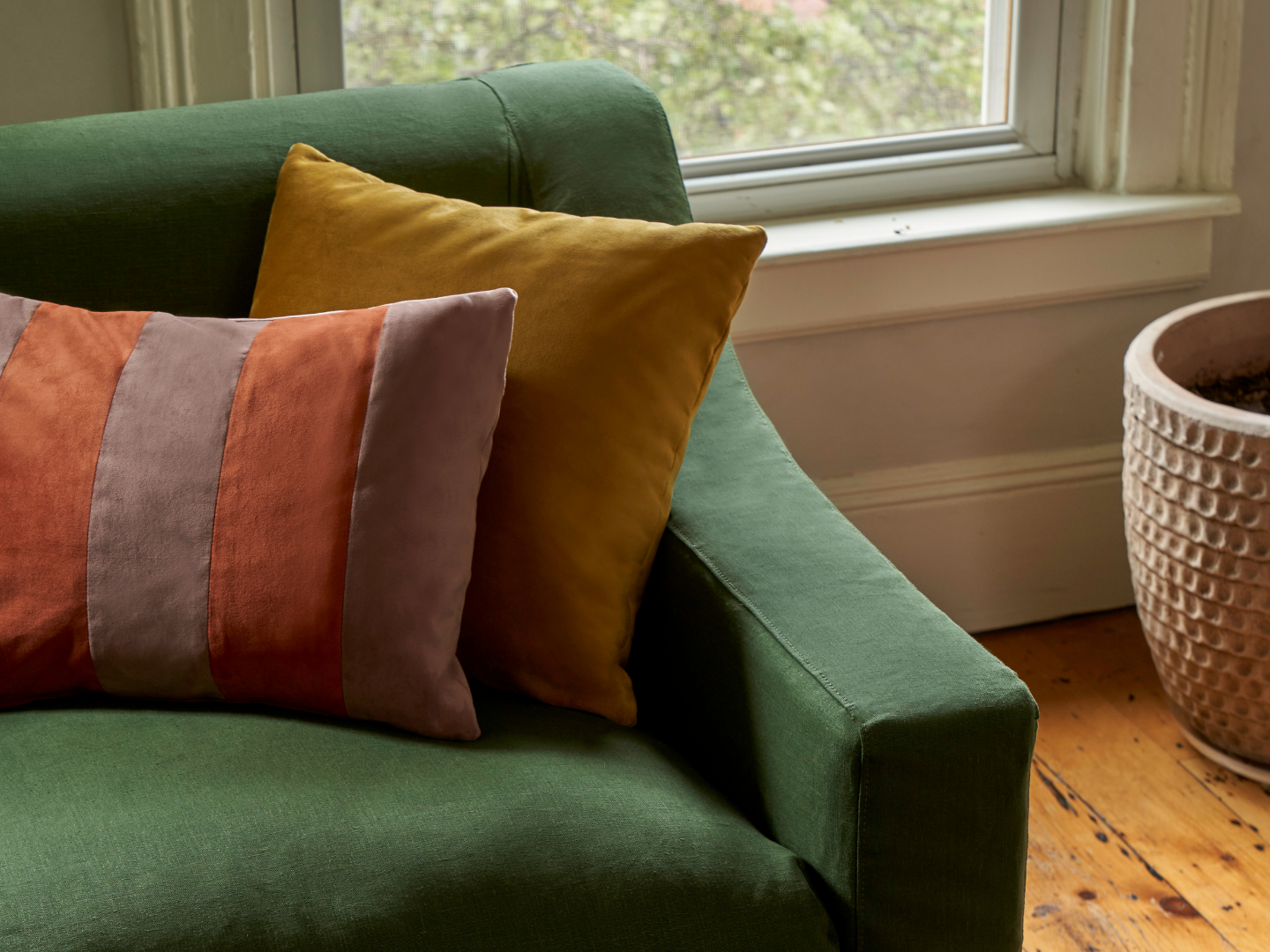 The Evergreen Chair in Recycled Velvet