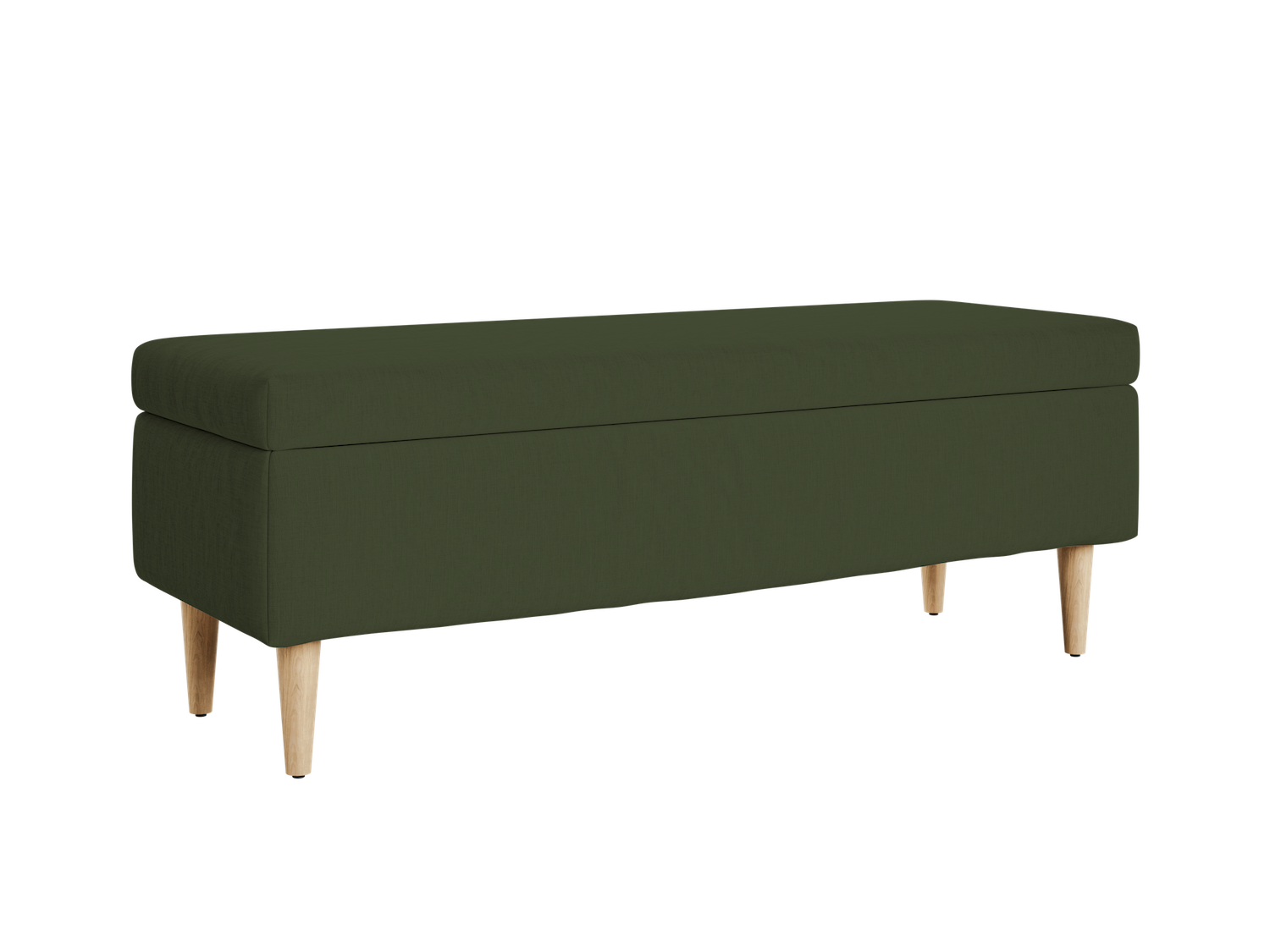 The Essential Storage Bench in Hemp Blend