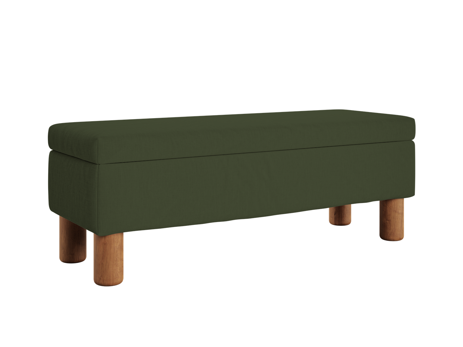 The Essential Storage Bench in Hemp Blend