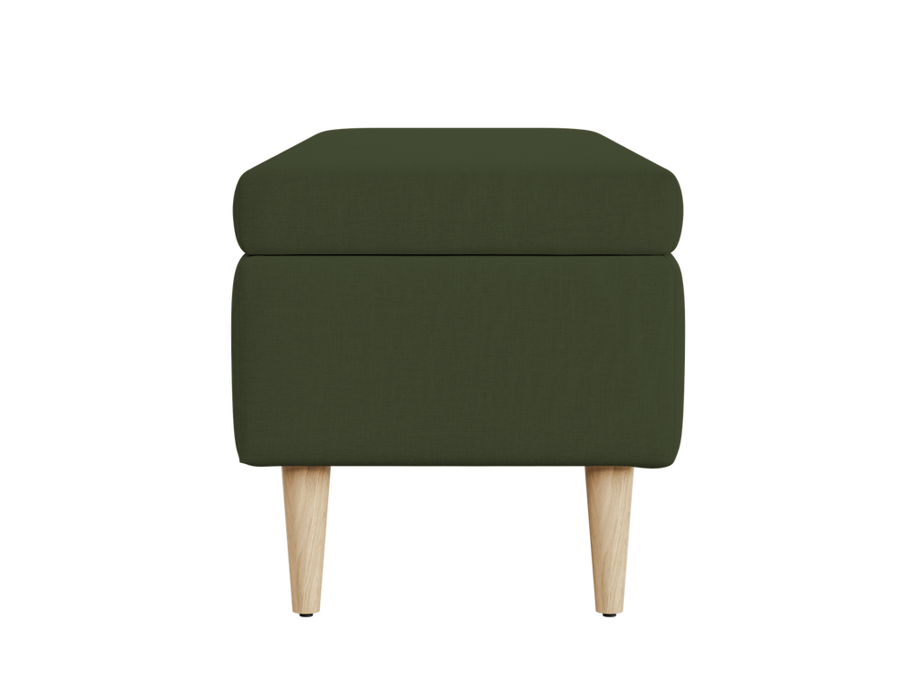 The Essential Storage Bench in Hemp Blend