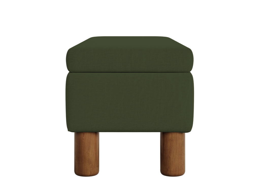 The Essential Storage Bench in Hemp Blend