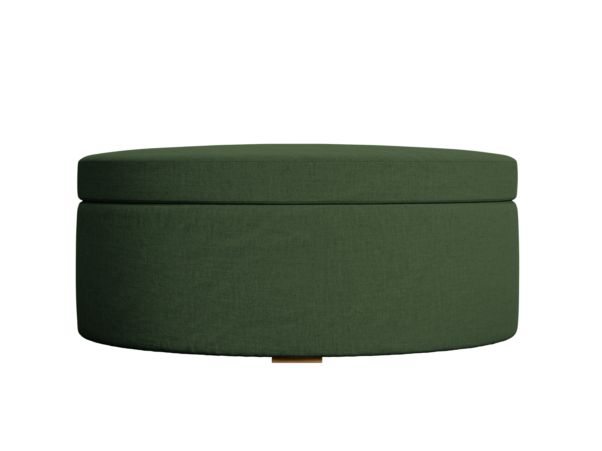 The Evergreen Storage Ottoman in Hemp