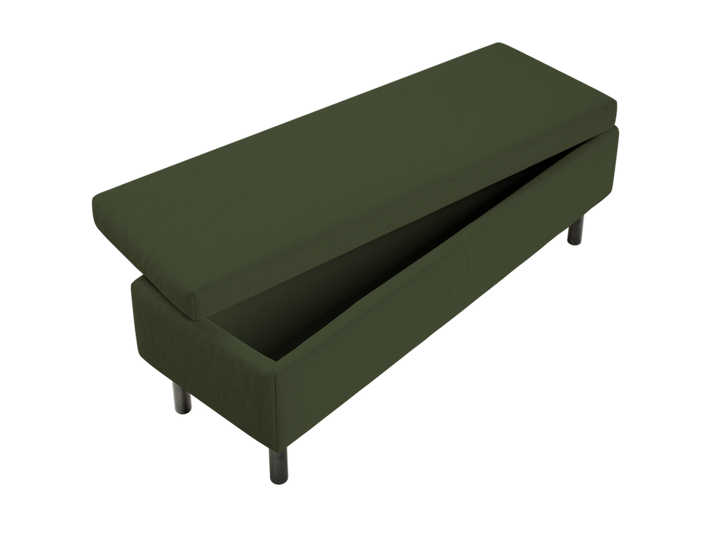 The Essential Storage Bench in Hemp Blend