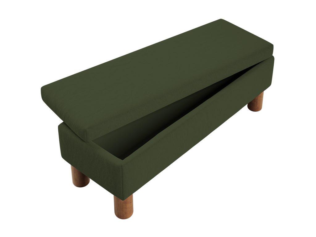 The Essential Storage Bench in Hemp Blend
