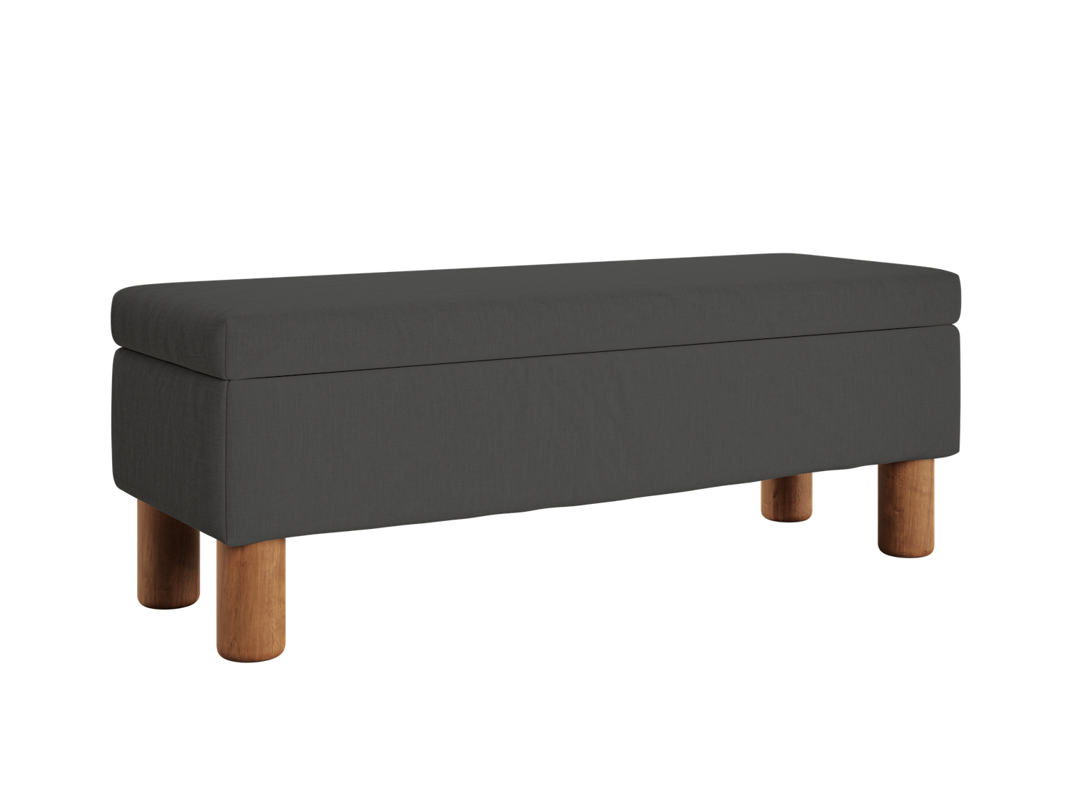 The Essential Storage Bench in Hemp Blend