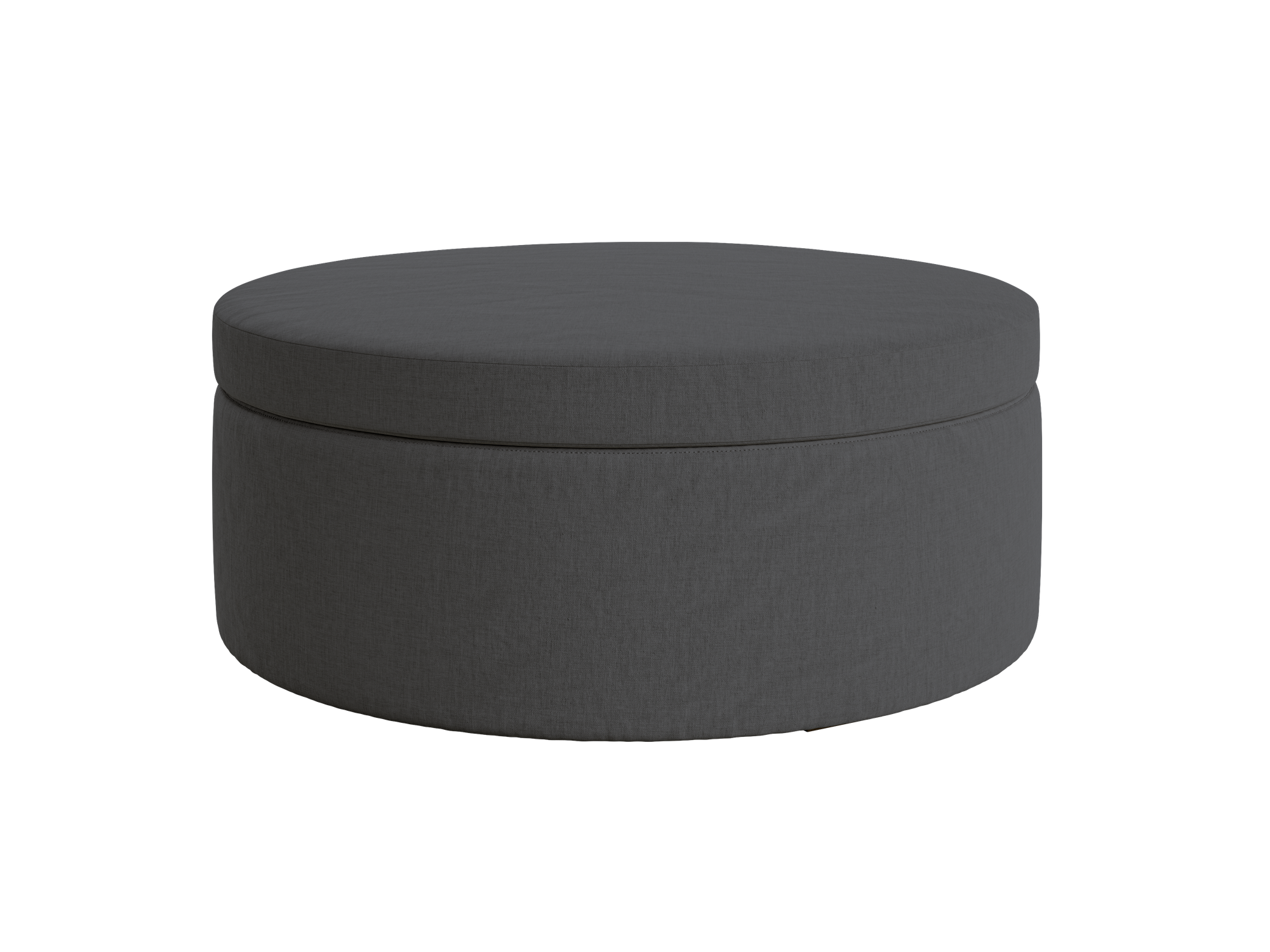 The Evergreen Storage Ottoman in Hemp