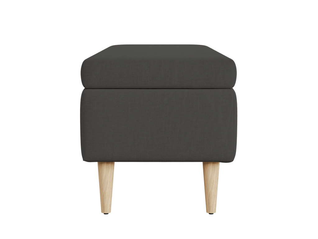 The Essential Storage Bench in Hemp Blend