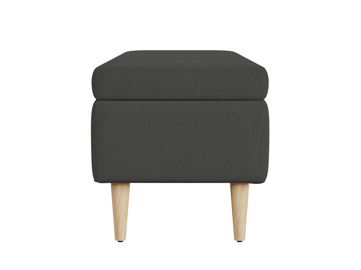 The Essential Storage Bench in Hemp Blend