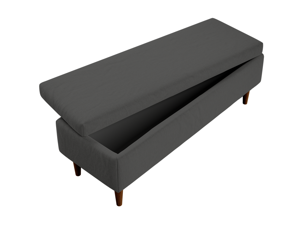 The Essential Storage Bench in Hemp Blend