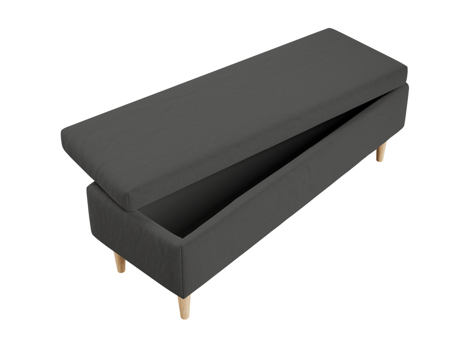 The Essential Storage Bench in Hemp Blend
