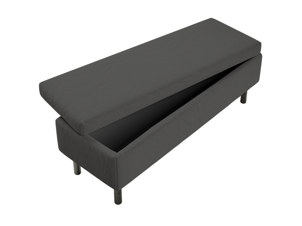 The Essential Storage Bench in Hemp Blend
