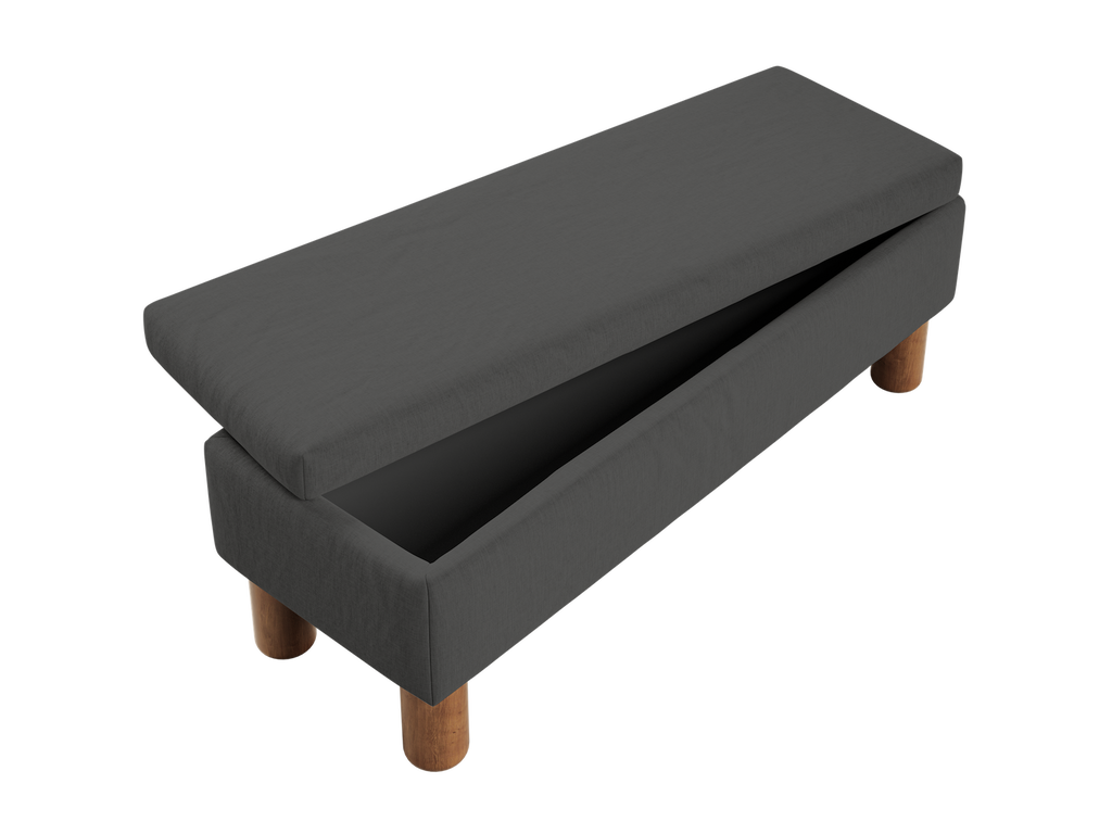 The Essential Storage Bench in Hemp Blend