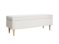 The Essential Storage Bench in Hemp Blend