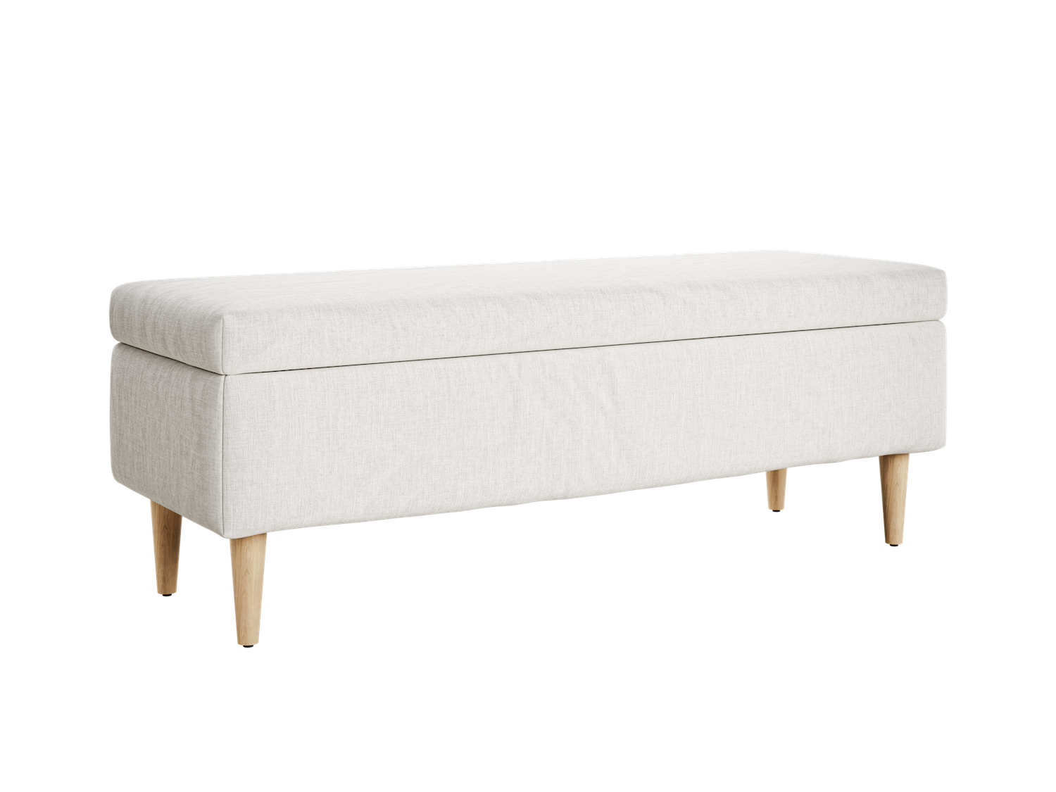 The Essential Storage Bench in Hemp Blend