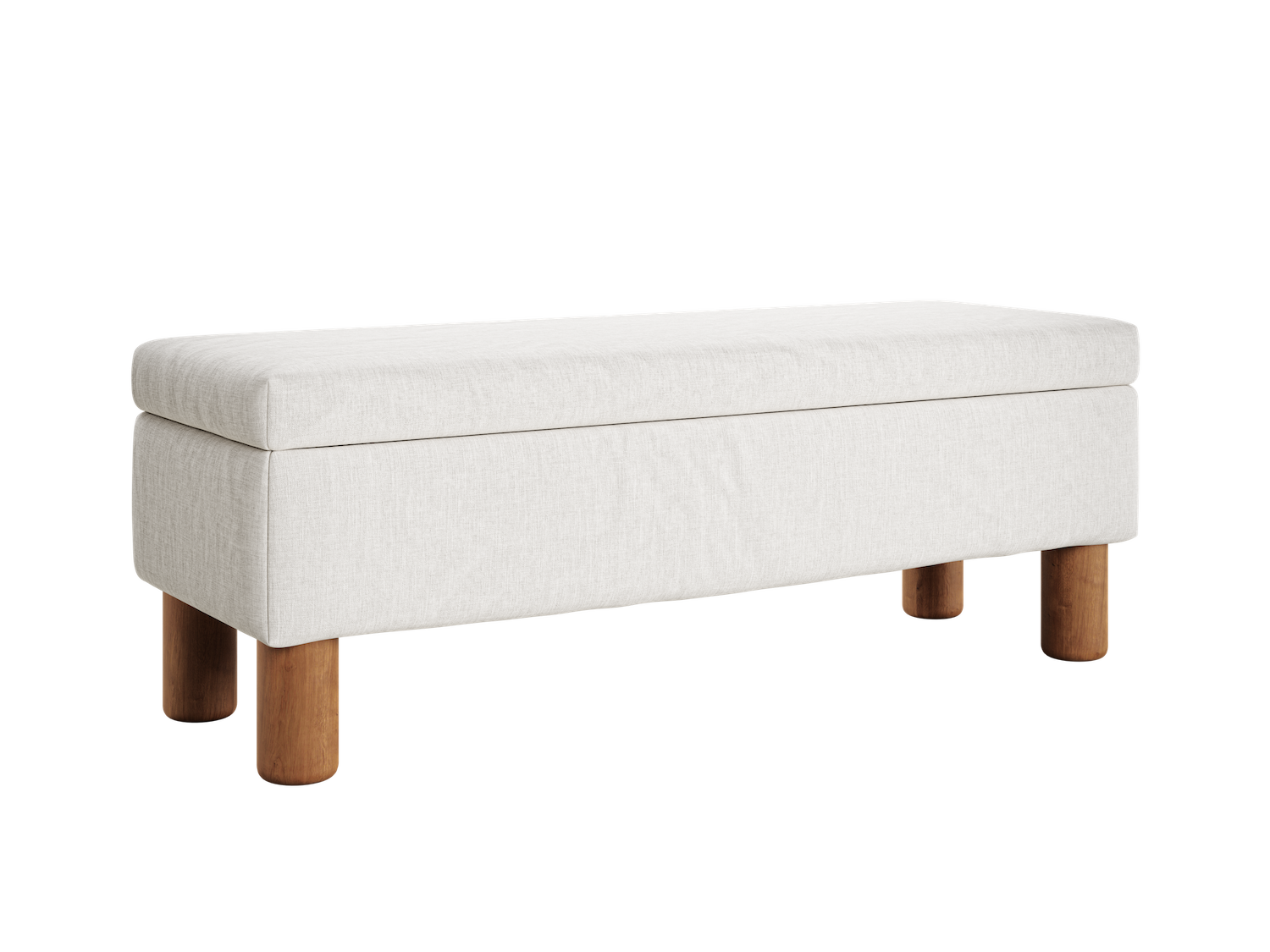 The Essential Storage Bench in Hemp Blend