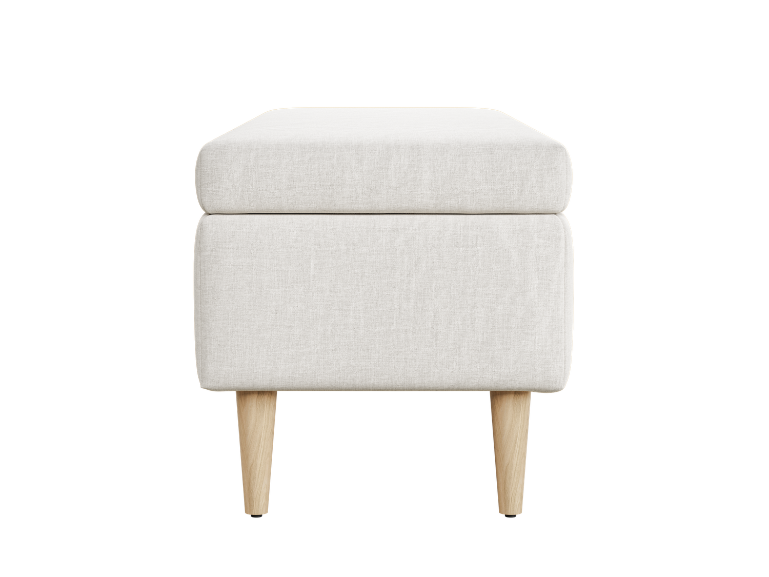 The Essential Storage Bench in Hemp Blend