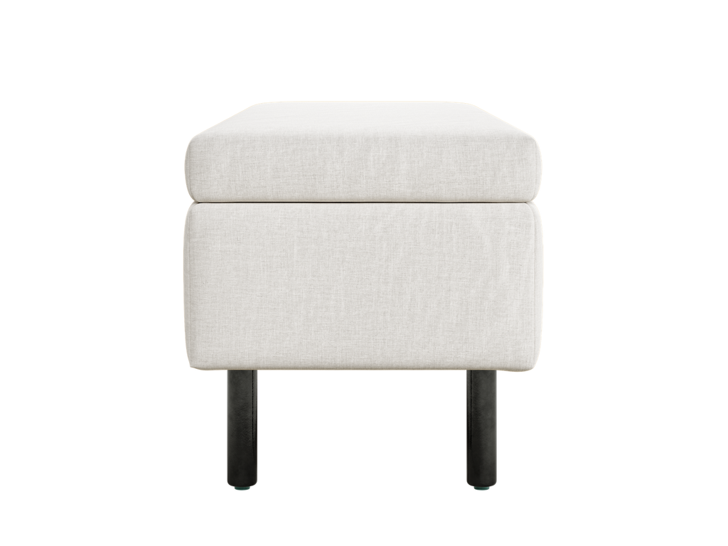 The Essential Storage Bench in Hemp Blend