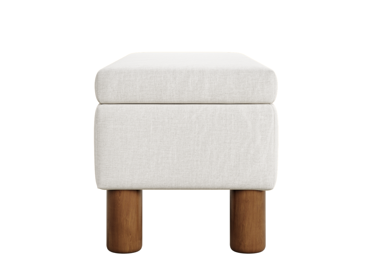 The Essential Storage Bench in Hemp Blend
