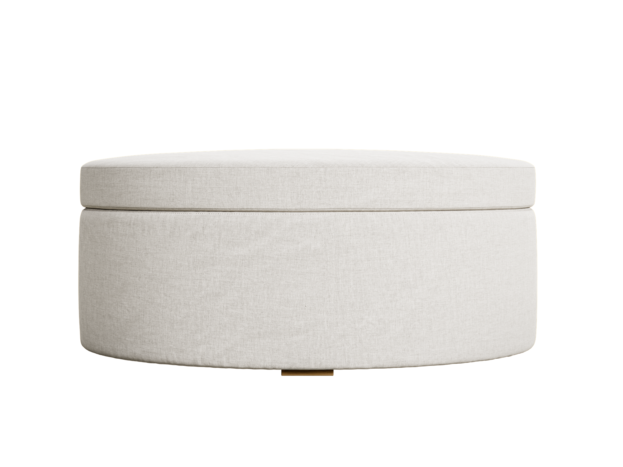 The Evergreen Storage Ottoman in Hemp