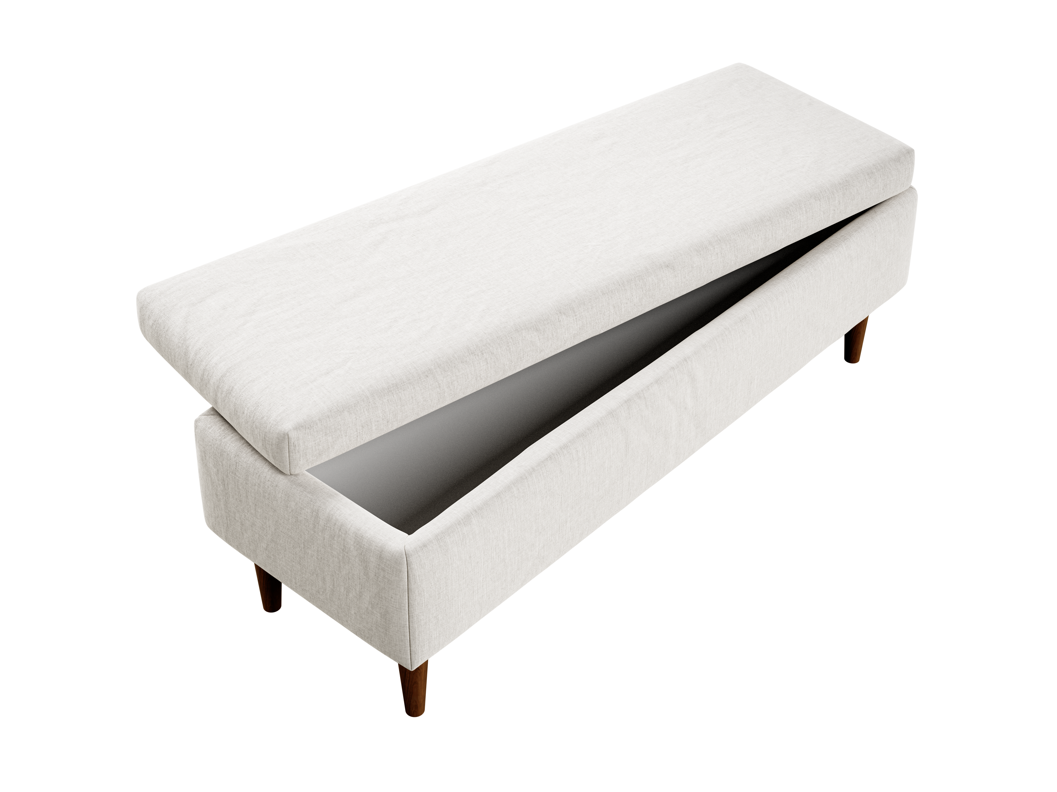 The Essential Storage Bench in Hemp Blend