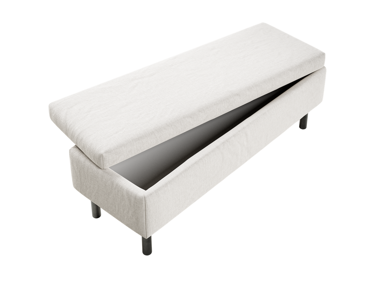 The Essential Storage Bench in Hemp Blend