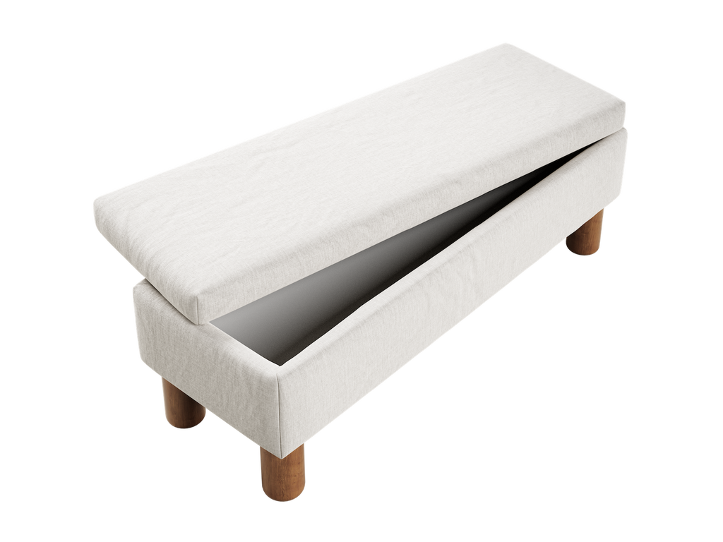 The Essential Storage Bench in Hemp Blend