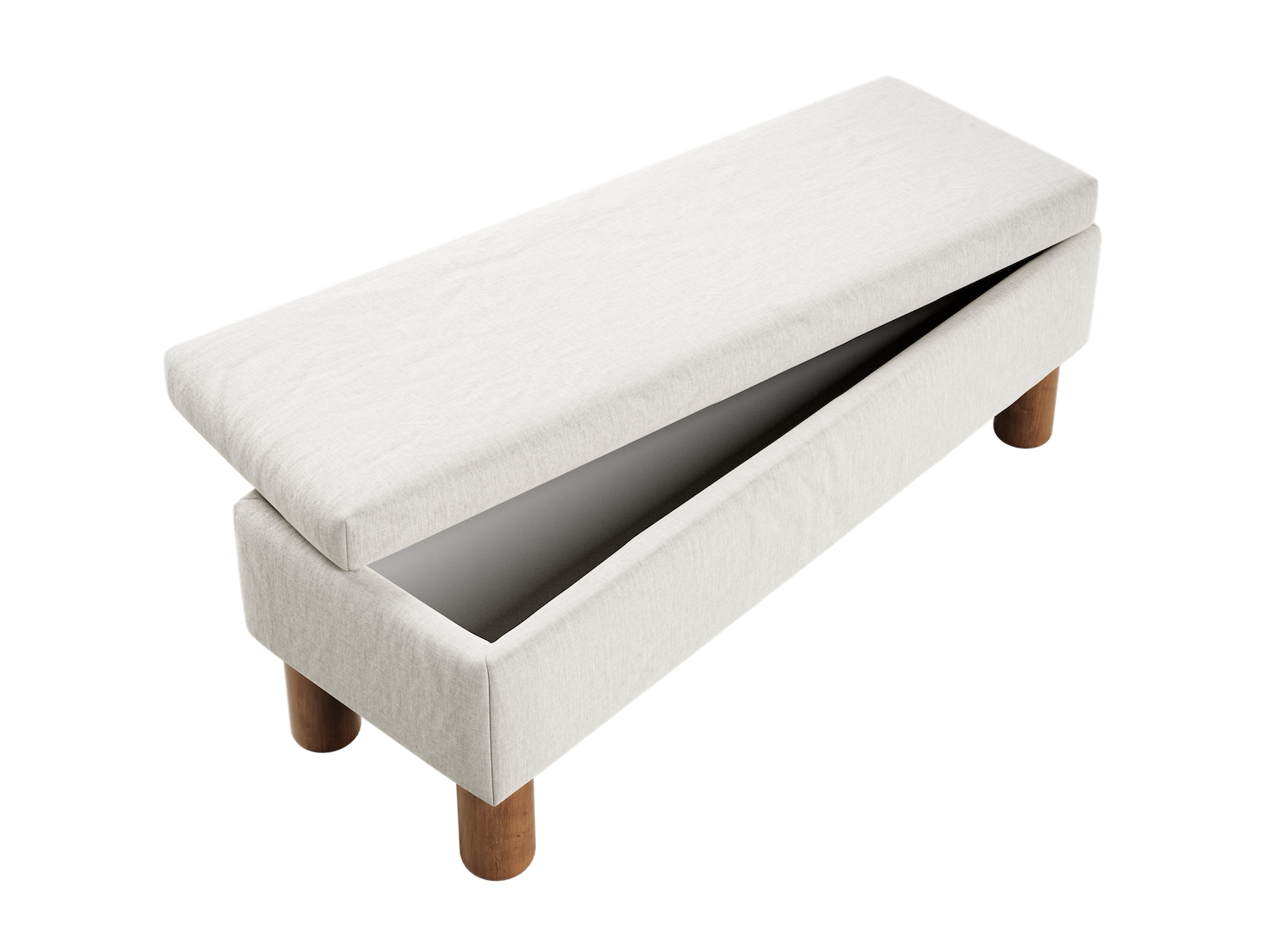 The Essential Storage Bench in Hemp Blend
