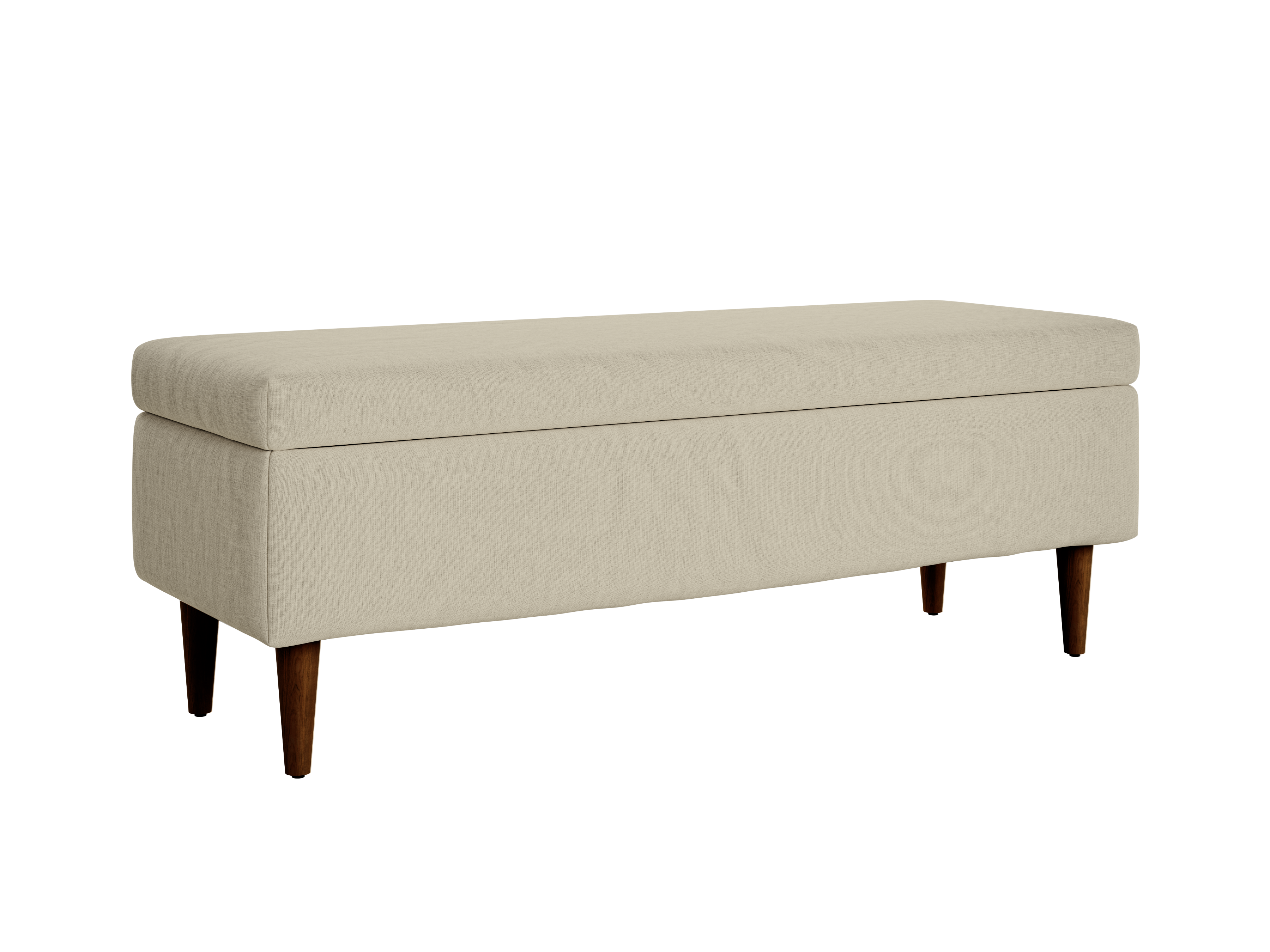 The Essential Storage Bench in Hemp Blend