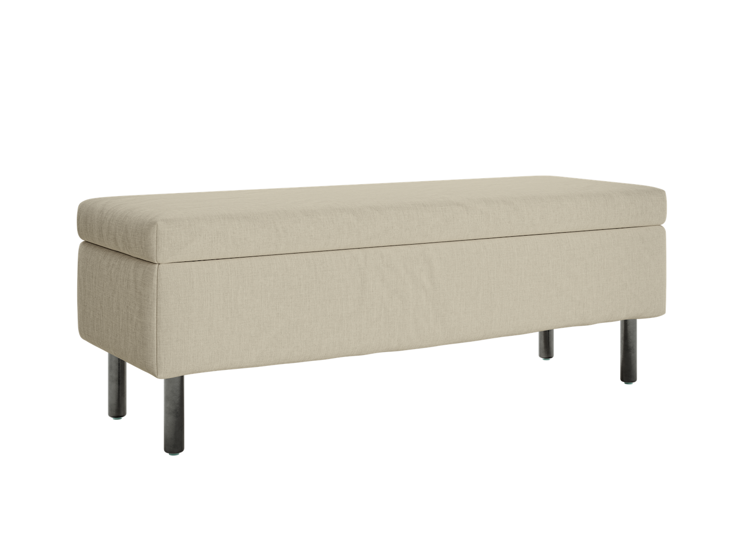 The Essential Storage Bench in Hemp Blend