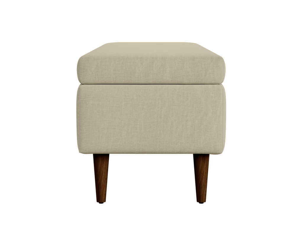 The Essential Storage Bench in Hemp Blend