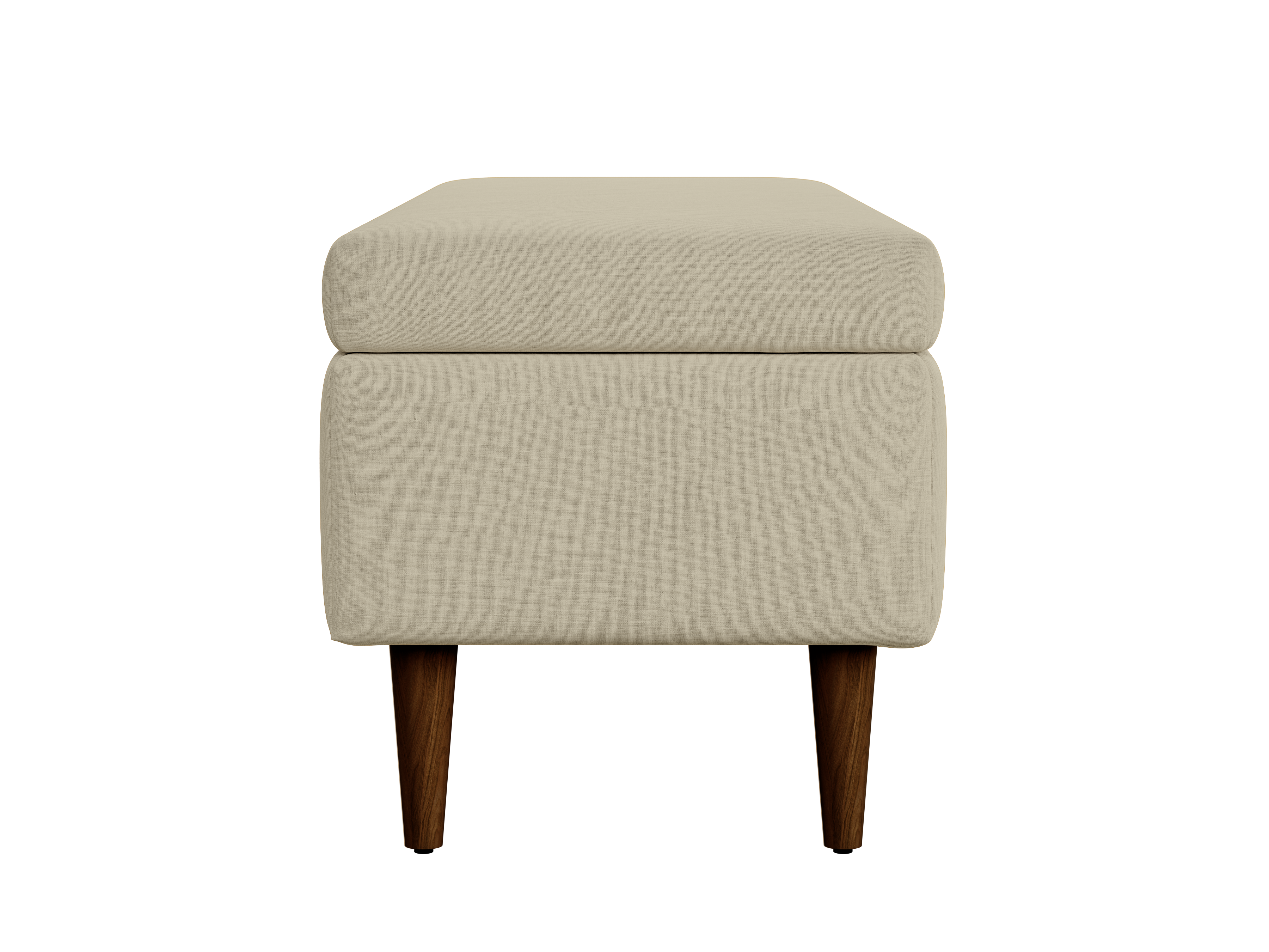 The Essential Storage Bench in Hemp Blend