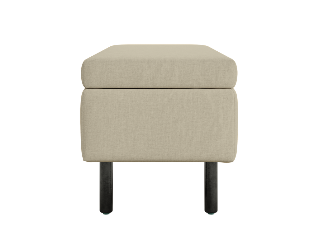 The Essential Storage Bench in Hemp Blend