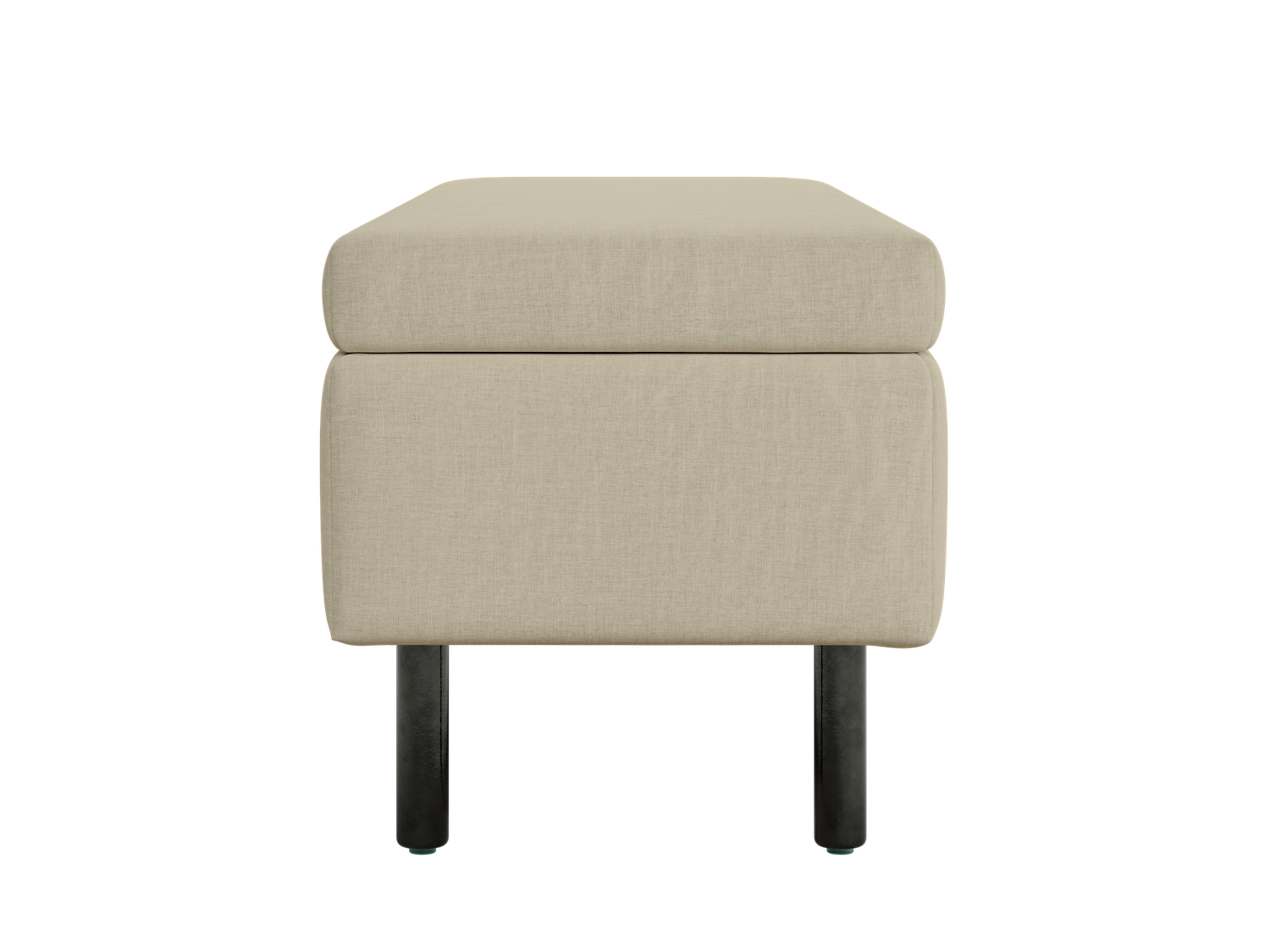 The Essential Storage Bench in Hemp Blend
