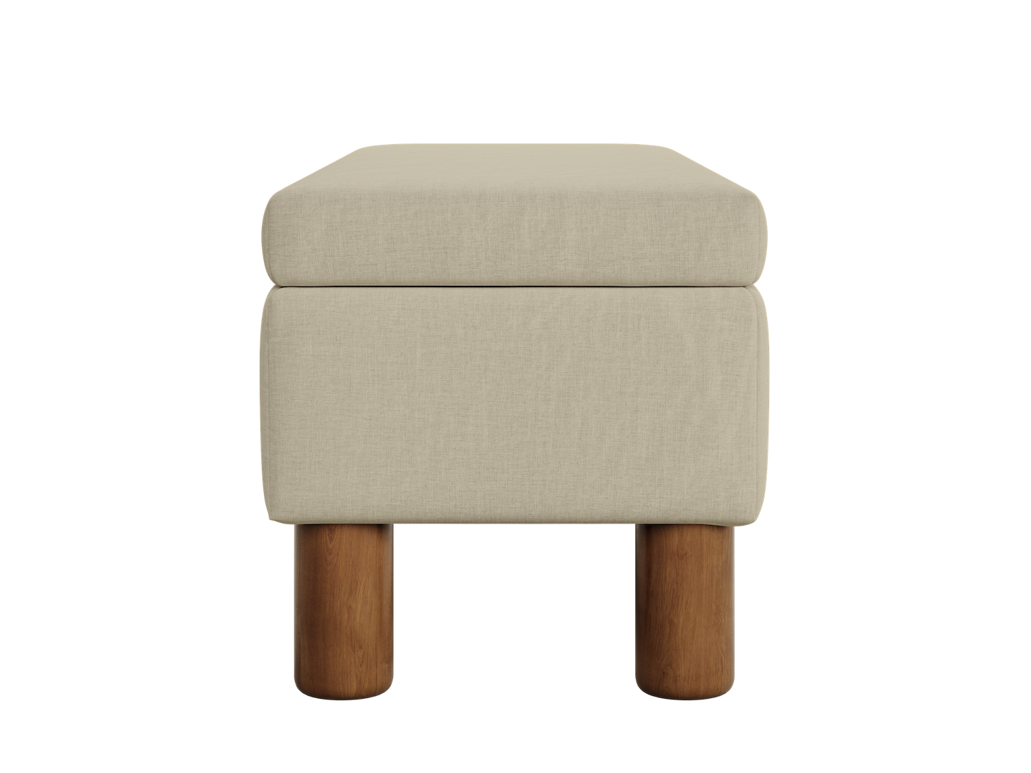 The Essential Storage Bench in Hemp Blend