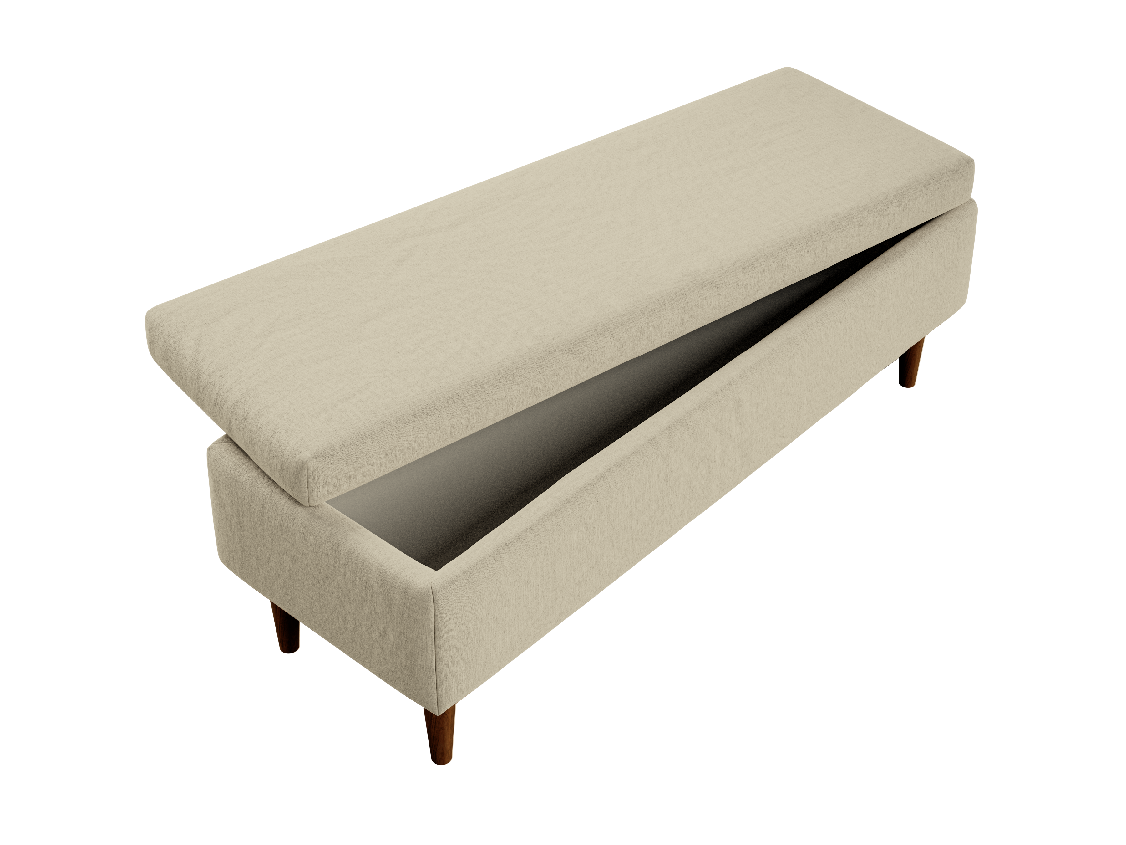 The Essential Storage Bench in Hemp Blend