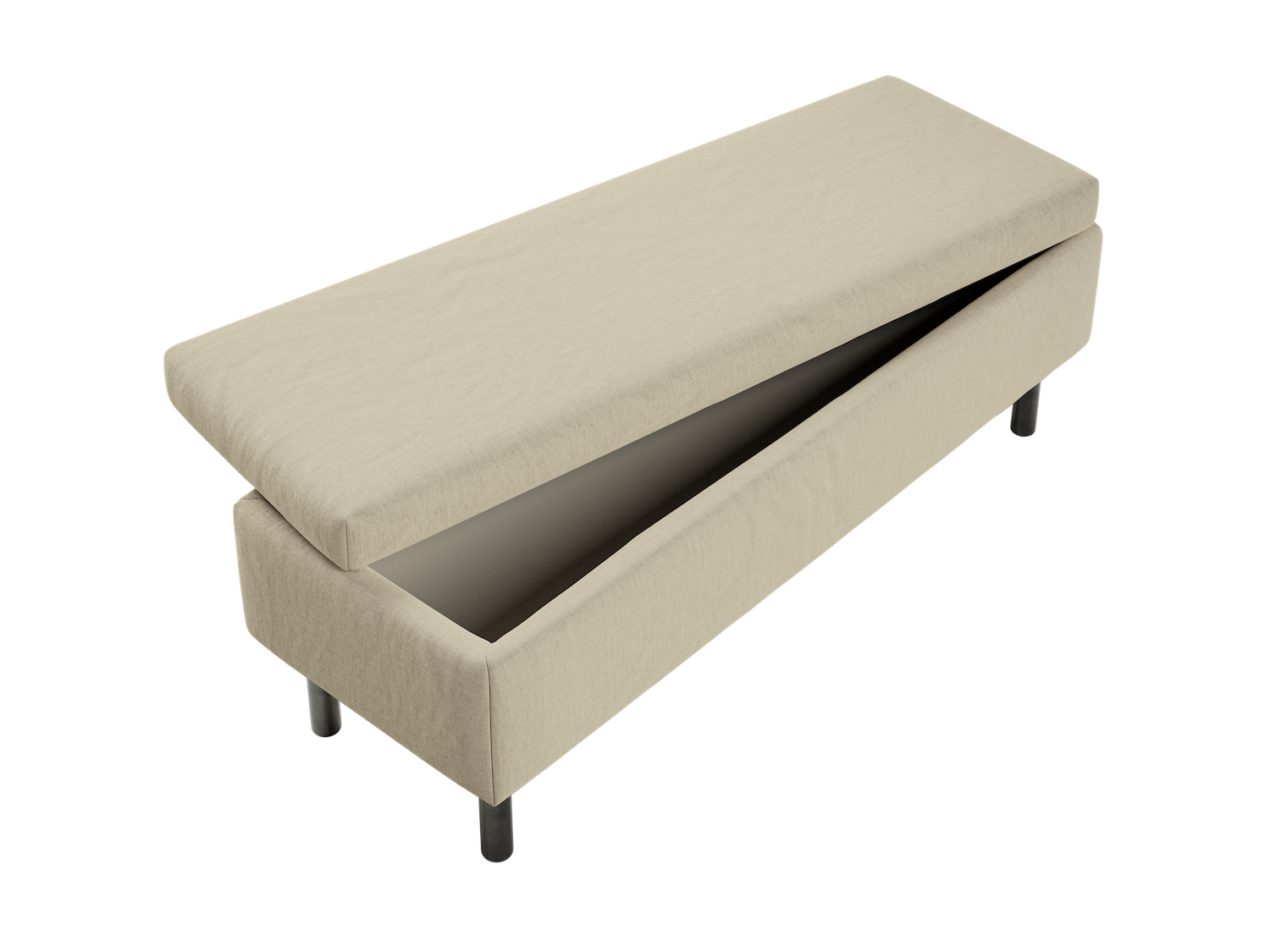 The Essential Storage Bench in Hemp Blend