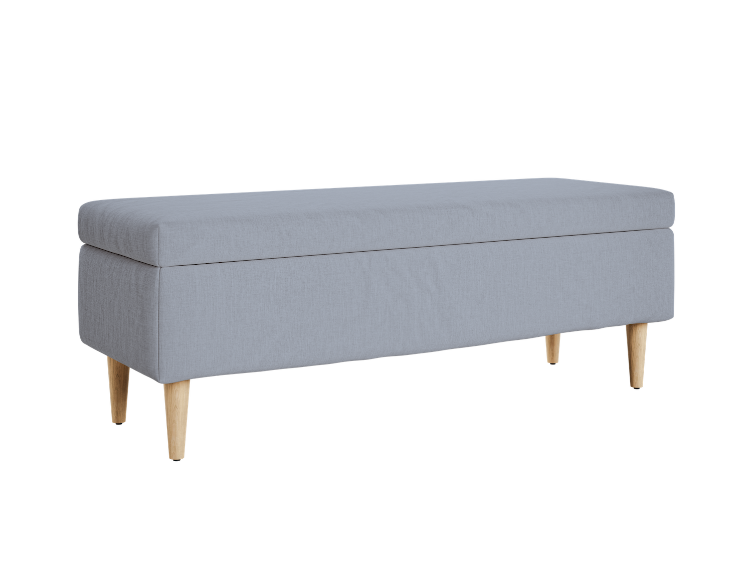 The Essential Storage Bench in Hemp Blend