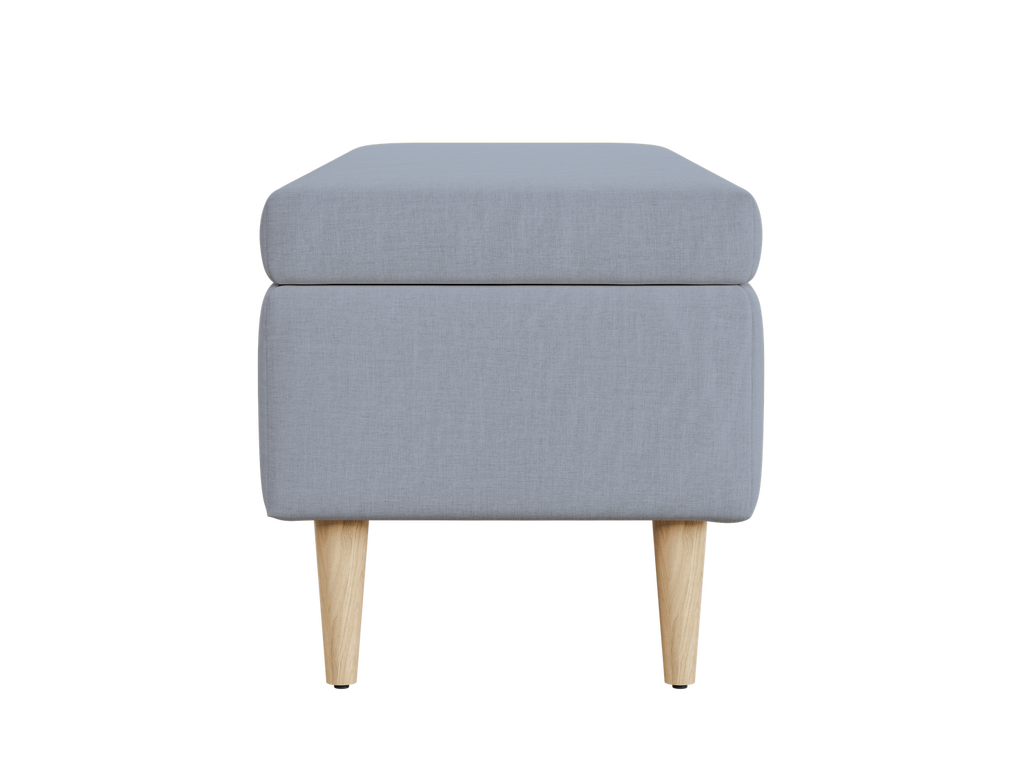 The Essential Storage Bench in Hemp Blend