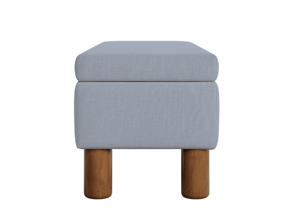 The Essential Storage Bench in Hemp Blend